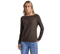 Street One 3015493 Maglione Testurizzato, Marrone Nomade Scuro Mel, 44 Donna