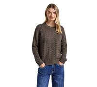 Street One 3015494 Morbido Maglione Strutturato, Dark Nomad Brown Mel, 48 Donna