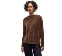 Street One 3015603 Maglione con Filato di Piume, Nocciola Marrone, 46 Donna
