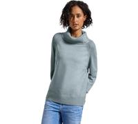 Street One 3015724 Maglione con Colletto Alto, Nile Blue Mel, 46 Donna