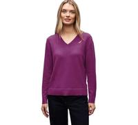 Street One 3015725 Morbido Maglione con Scollo a V, Berry Paradise, 42 Donna