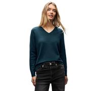 Street One 3015725 Morbido Maglione con Scollo a V, Tide Blue, 50 Donna