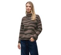 Street One 3016982 Morbida Felpa Jacquard, Silk Brown, 48 Donna