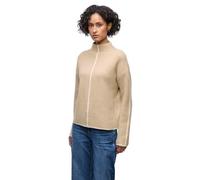 Street One 3017009 Maglione con Dettagli a Contrasto, Beige Sanded Mel, 46 Donna
