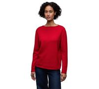 Street One 3017157 Pullover con Orlo Arrotolato, Rosso (Racing Red), 40 Donna