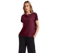 Street One 3226600 Maglietta in Jersey con Cut-out, Rosso Ciliegia Scuro, 46 Donna