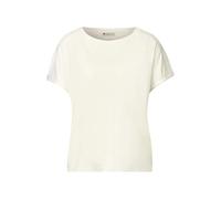 Street One 3226969 Maglia in Jersey con Dettagli a Rete, Bianco Sporco, 42 Donna