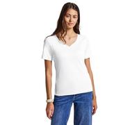 Street One 3227205 Maglietta con Scollo a Cuore, Bianco, 48 Donna