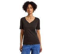Street One 3227205 Maglietta con Scollo a Cuore, Marrone Scuro, 40 Donna