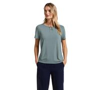 Street One 3227279 Camicia in Jersey con Cut-out, Arona Blu, 48 Donna