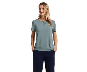 Street One 3227279 Camicia in Jersey con Cut-out, Arona Blu, 48 Donna