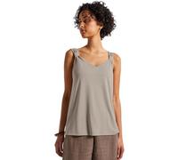 Street One 3227285 Top Effetto Seta con Nodo, Morning Beige, 48 Donna