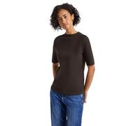 Street One 3227675 Maglietta a Coste, Deep Roast Brown, 46 Donna
