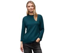 Street One 3227869 Camicia Basic a Collo Alto, Blu Marea, 44 Donna