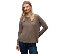 Street One 3227976 Maglia con Bottoni, Silk Brown Mel, 40 Donna