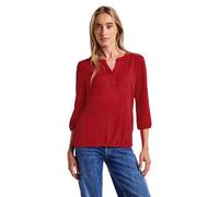 Street One 3228115 Camicia in Jersey con Scollo Diviso, Rosso Racing, 44 Donna