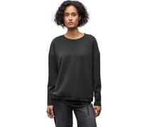 Street One 3228263 T-Shirt Effetto Seta, De Color Marrón Oscuro De Ultra, 44 Donna