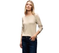 Street One 3228737 Maglietta a Maniche Lunghe, Beige, 38 Donne