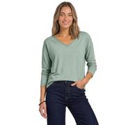 Street One 3232140 Maglietta a Maniche Lunghe con Scollo a V e Dettaglio in Pizzo Donna