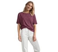 Street One 3232177 - Maglietta da Donna con Scollo a Barca e Elastico in Vita (Confezione da 1), Blush Berry, 42