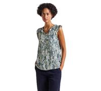 Street One 3411797 Camicetta con Stampa a Volant, Arona Blu, 46 Donna