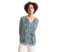 Street One 3411857 Camicia in Chiffon Raglan, Arona Blue, 52 Donna