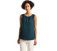 Street One 3411873 Blusentop con Arricciatura, Tide Blue, 52 Donna