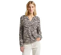 Street One 3412077 Tunica con Stampa zebrata, Marrone Scuro, 40 Donna