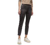Street One 3715974 Pantaloni in Velluto, De Color Marrón Oscuro De Ultra, 34W x 28L Donna