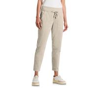 Street One 3715975 Pantaloni Larghi in Velluto a Coste, Beige maltato, 34W x 28L Donna