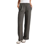 Street One 3716530 Wide Leg Crinkle Pantaloni, Nomad Brown, 46W x 30L Donna
