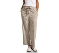 Street One 3716622 Pantaloni Casual con Tecnologia Turn-Up, Morning Beige, 36W x 28L Donna