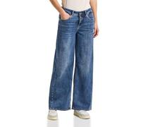 Street One 3716771 Jeans a Gamba Larga, Soft Blu, 33W x 32L Donna