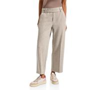 Street One 3716881 Straight Leg Melange Pantaloni, Beige maltato, 44W x 26L Donna