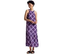 Street One A144062 Maxi Abito con Stampa, Bellflower Lilac, 44 Women's