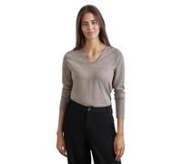Street One A302964 Maglione Lavorato a Maglia con Dettagli, Mocha Beige Mel, 40 Donna