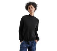 Street One A302965 Felpa Corta con Collo a Tartaruga, Nero, 48 Donna