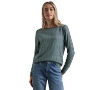 Street One A322516 Maglia a Maniche Lunghe con Fantasia, Cool Vintage Green, 44 Donna