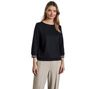 Street One A322806 Maglia con Polsini a Righe, Deep Tint Blue, 44 Donna