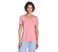Street One A322897 Maglietta Basic in Tinta Unita, Blush Peach, 44 Donna