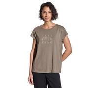 Street One A323172 Maglietta con Scritta in Lingua Inglese, Marrone Pietra, 46 Donna