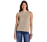 Street One A323319 Top in Jersey con Borchie, Beige costale, 44 Donna