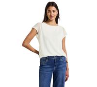 Street One A323327 Maglietta 2 in 1 Mesh, Bianco Sporco, 40 Donna