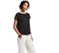 Street One A323327 Maglietta 2 in 1 Mesh, Nero, 42 Donna