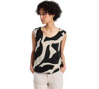 Street One A323361 Top con Stampa, Whale Tail Grey, 40 Donna