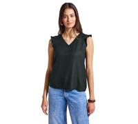 Street One A323507 Top con Scollo a V con Dettagli all'Uncinetto, Pine Grove Green, 48 Donna