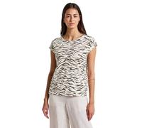 Street One A323572 Maglietta Stampata con Nastro Decorativo, Nomad Brown, 48 Donna