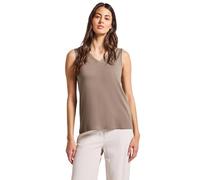 Street One A323623 Top con Scollo a V, Dark Tumbled Beige, 40 Donna