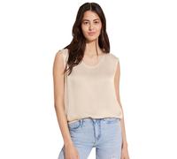 Street One A344656 Top in Raso, Smooth Sand Beige, 48 Women's