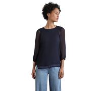 Street One A345063 Camicetta in Chiffon, Blu Notte, 40 Donna